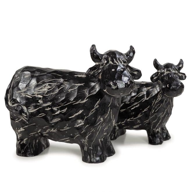 Cow - set of 2 - Black